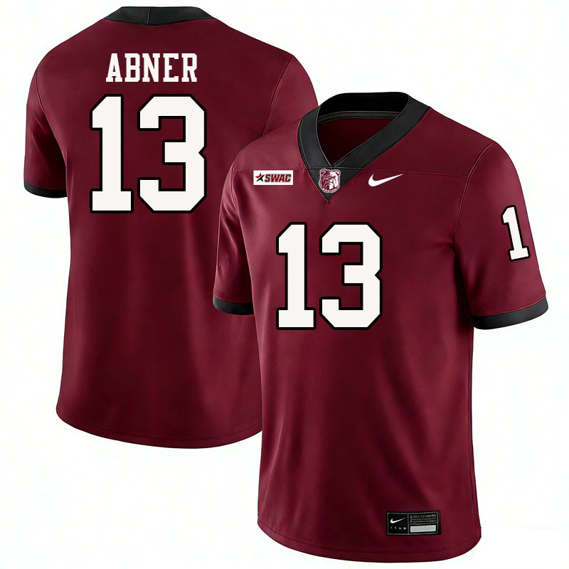 Alabama A&M Bulldogs #13 Travaunta Abner College Football Jerseys,Uniforms-Maroon